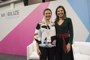 ITDP Brazil Director, Clarisse Cunha Linke, interviewed Carolina Bezerra, the First Lady of Fortaleza about street design that incorporates the safety of everyone, including children.